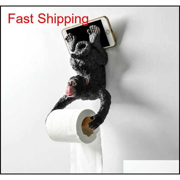 

european style bathroom monkey tissue roll toilet resin waterproof paper holder wa qylfob bdesports