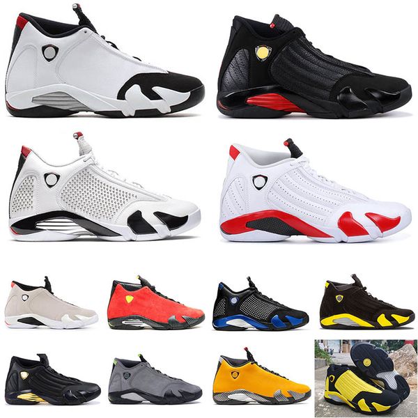 

hight qaulity spm x white mens basketball shoes 14 last srelease desert sand 14s thunder red suede men sneakes shoes, White;red