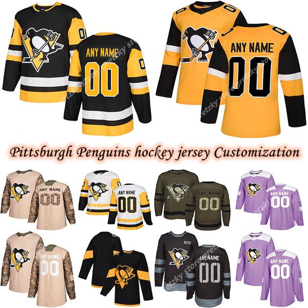 

customization pittsburgh penguins jersey 2020 news hockey jerseys a variety of styles with customized any number and any name hockey jerseys, Black;red
