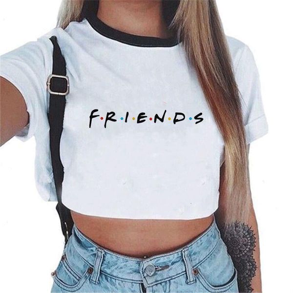 

tank women friends tv show t shirts summer camisole camis causal vogue crop snake print vest cropped for, White