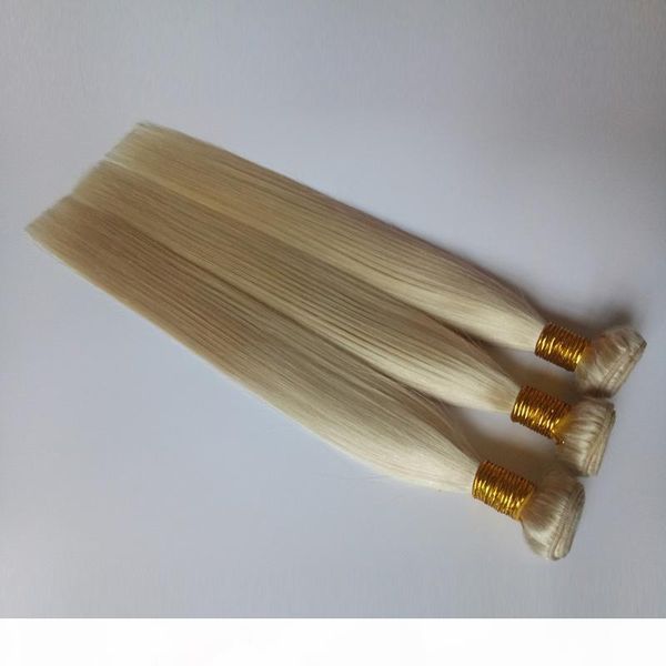 

brazilian virgin hair doublt weft factory wholesale price hair weaves popular peruvian 613# blonde human remy hair extensions, Black