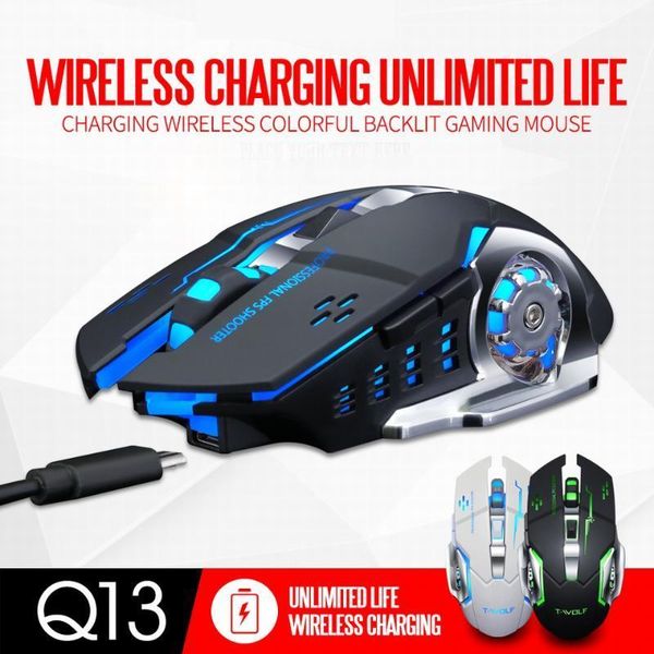 

rechargeable 2.4g wireless gaming mouse optical mouse gamer wireless mice with usb receiver mause for pc notebook1