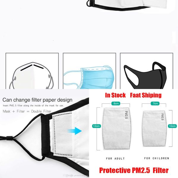 

paper 5 layer protective pm2.5 pm 2.5 disposable face masks inner gasket replacement filter pads respirator maoutlet5e47