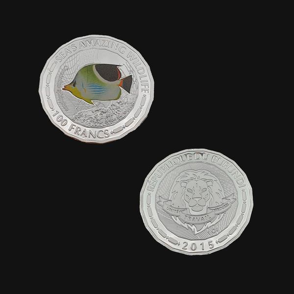 

rh посеребренная дикая природа тропический клоун рыба память монеты коллекционные для коллекции подарки бизнес подарки f wmtkip