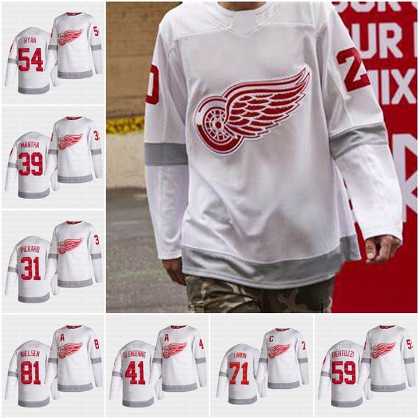 

youth detroit red wings 2021 reverse retro gaudi howe nicklas lidstrom andreas athanasiou dylan larkin nicholas cronwall mansa green jersey, Black