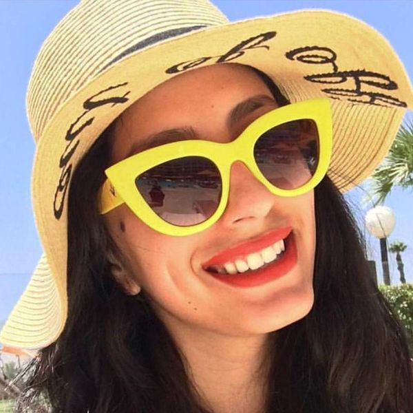 

sunglasses cat design oversized women 2021 sun glasses vintage style red frame eye shades for retro big, White;black