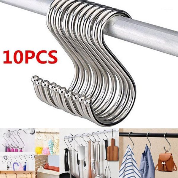 

10pcs metal curtain hooks bath shower curtain rings hanging hooks convenient home bathroom accessories1