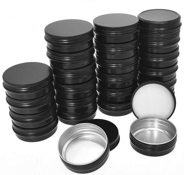 

cans round containers candle aluminum metal 30g ti pack screw tin cans - travel sample cosmetic 1oz 40 container tin / jllpv