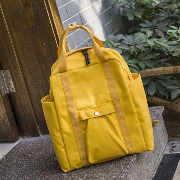 

canvas backpack female simple versatile travel backpack large capacity campus student bag