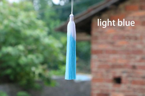 

12pcs lot gradient color silk fringe tassel trim decorative sewing bang pendant tassels for curtains home decoration accessories h qylzcu