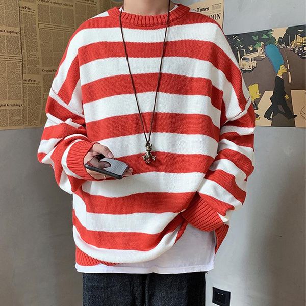 

men's sweaters pr s men clearance event fashion 2021 mens knitted hip hop pullovers spring couple streetwear, White;black