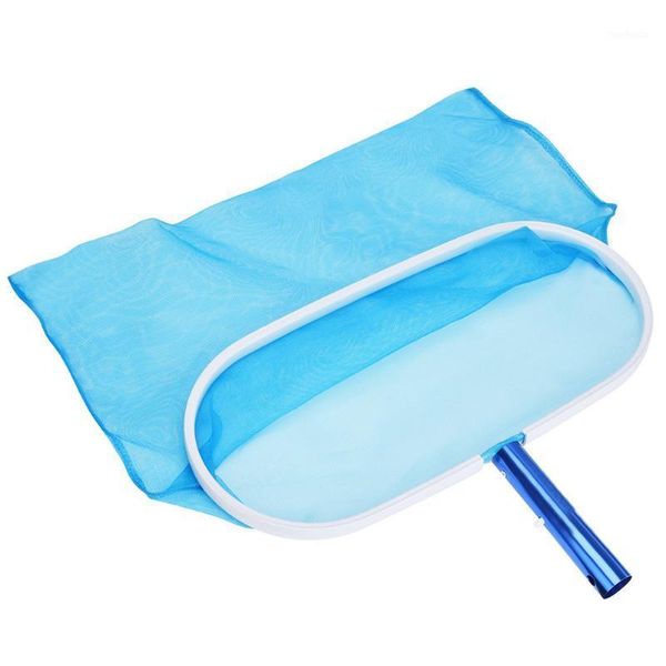 

pool & accessories salvage fine durable tool leaf swimming cleaning rake aluminium frame mesh net oval practical deep water1