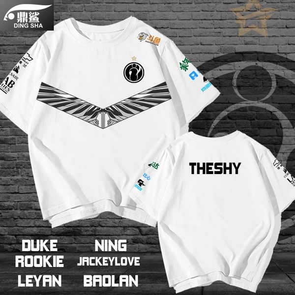 

game league ig team uniform ice silk short men's and women's lpl peripheral clothes summer half sleeve t-shirt
