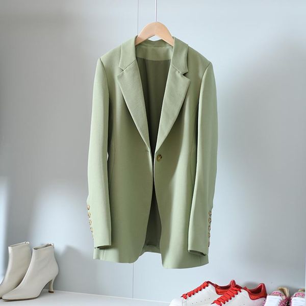 

women's suits & blazers spring autumn double breasted blazer office lady fashion jacket chic jackets, White;black