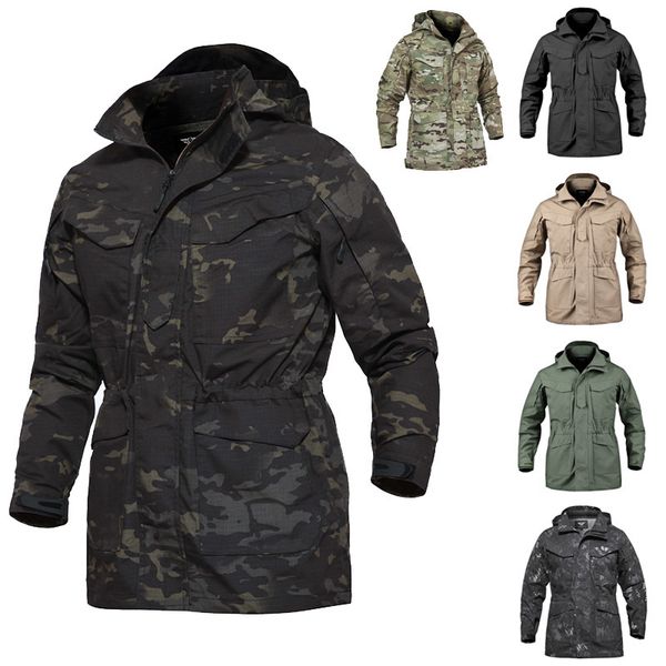 

outdoor clothing woodland hunting shooting coat tactical combat winter clothing camouflage windbreaker tactical outdoor m65 jacket no05-216, Red