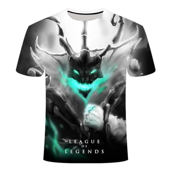 

2021 новый темный стиль 3d league of legends футболка ясуо джарван iv витая судьба электронная спортивная команда одежда мужская футболка дл, White;black