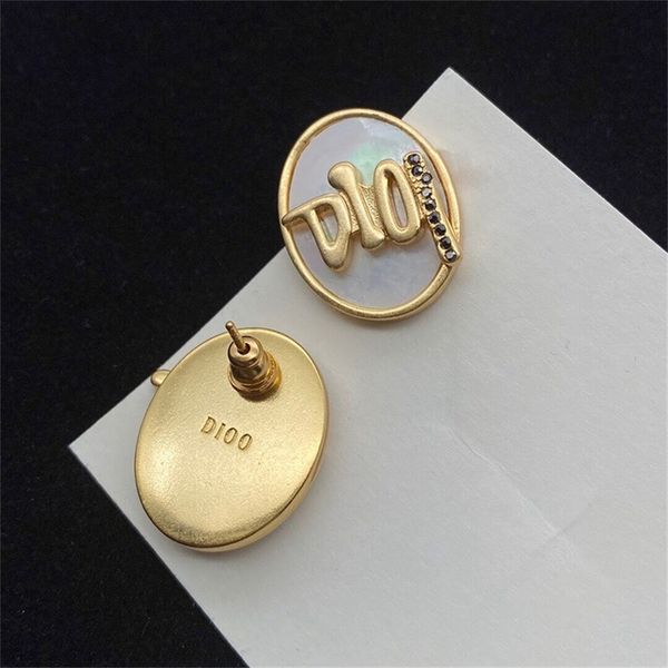 

ellipse simple women's sense 925 silver needle earrings, Black