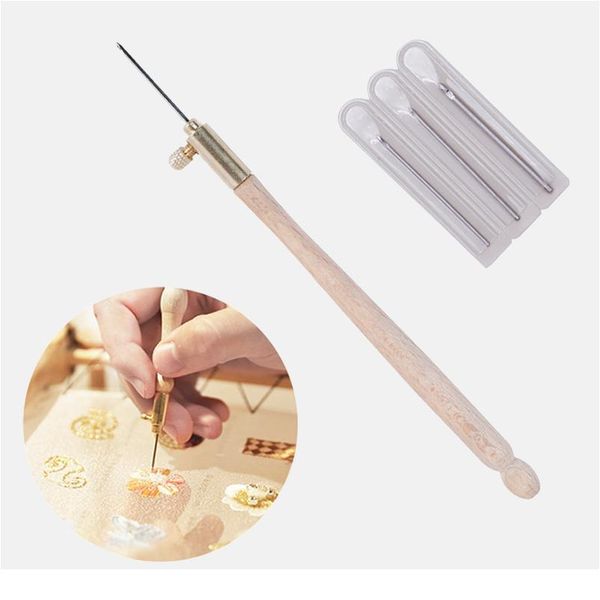 

3 in 1 tambour sewing craft crochet embroidery tambour crochet hook with 3 needles french crochet embroidery bead jllsme
