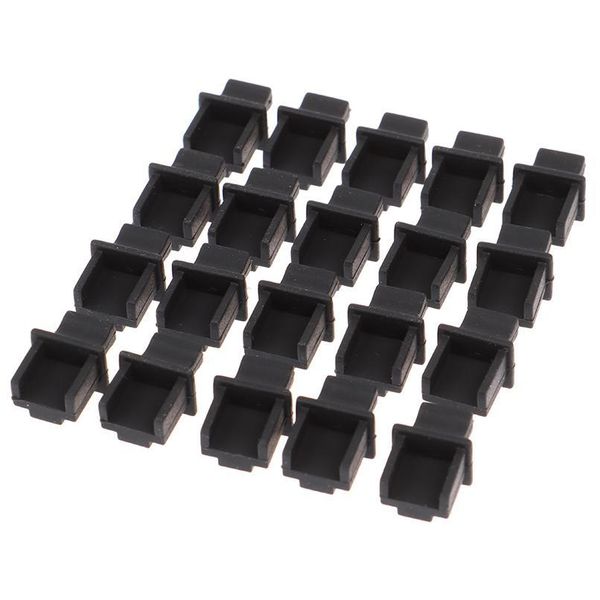 

20pcs rj45 protective soft rubber cover network connector end cover router connection end mobile phone d jllghd
