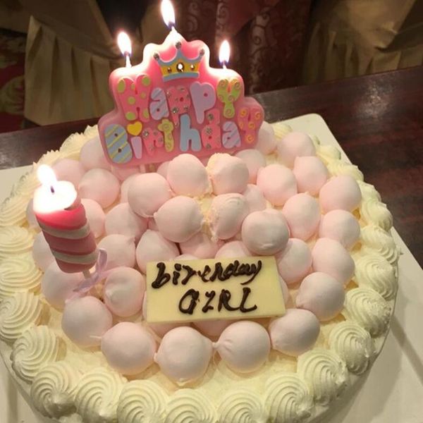 

удивительная имперская корона бездымная свеча с днем ​​рождения буква свечей малыш подарок детские душевые украшения день рождения поставки