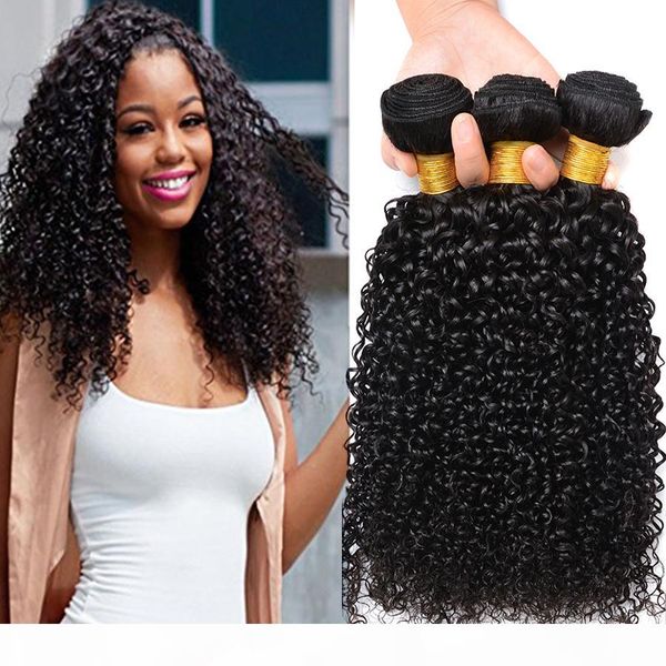 

brazilian curly human hair weaves 3 bundles unprocessed 8a peruvian malaysian indian cambodian mongolian jerry kinky curls hair extensions, Black;brown