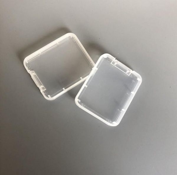 

plastic transparent standard memory cf holder ms white box storage for tf micro xd sd card case8sq9