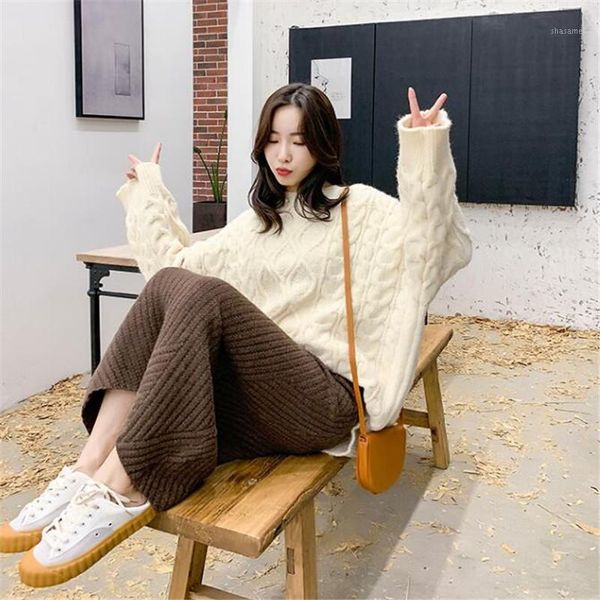 

sweater female solid color long-sleeved thick warm hood loose autumn and winter 2019 new sweater thickening shirt1, White;black