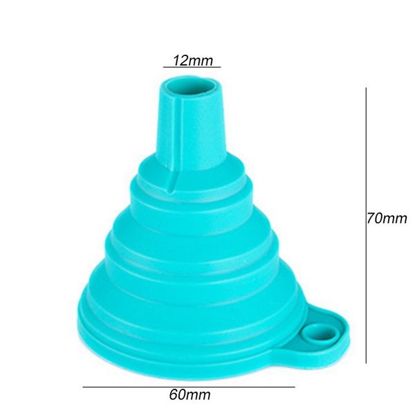 

1pc foldable funnel funnel soy sauce liquid funnel protable silicone collapsible kitchen practical tools random color f jllvds