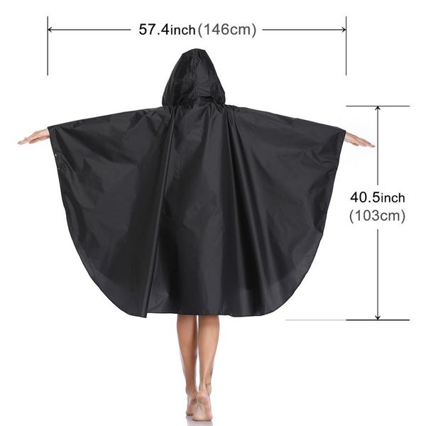 

women pure color raincoat poncho hooded waterproof for adults mens with pockets women pure modest wmtfca