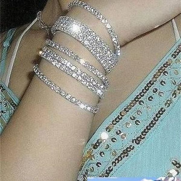 

color strench bracelet single fashion row rhinestone mixed 12pcs per lot