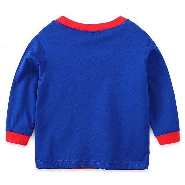 

clothing sve new long cotton children's home pajamas air conditioning suithrw2, Blue;red