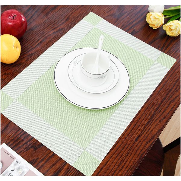 

inel pvc placemats for dining cup coaster plastic in kitchen accessories washable heat resistant tableware kitchen tool mats f wmtqhk