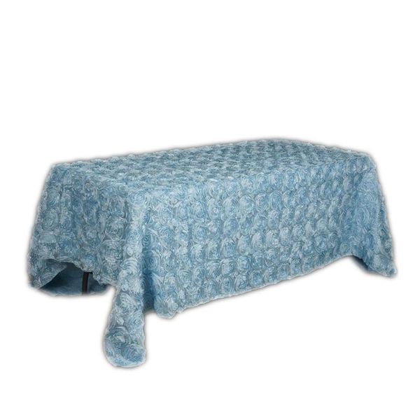 

тонко таблетка вышивка 3d 90 x 132 дюймовый прокладка прямоугольной розетки сатин скатерть для свадьбы вечеринка банкетные украшения sqctsu