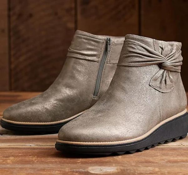 

2021 winter thicken platform women snow boots woman high casual ankle boots wedge booties warm white botas mujer 35-43, Black