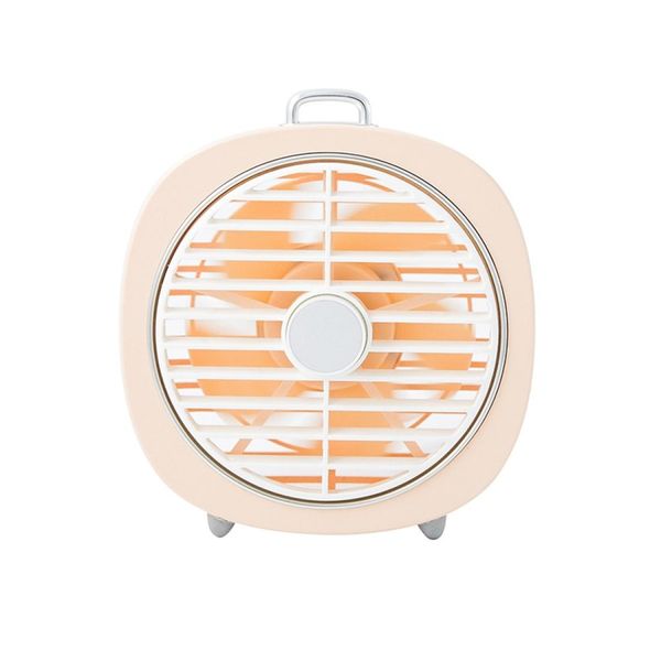 

retro usb charging night light small fan office mute deskrotating wind hood