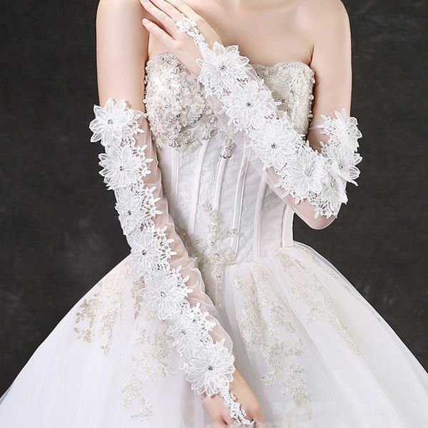 

white fingerless bridal gloves women embroidery lace gloves ladies long prom party evening dresses wedding gloves accessories h qylvow
