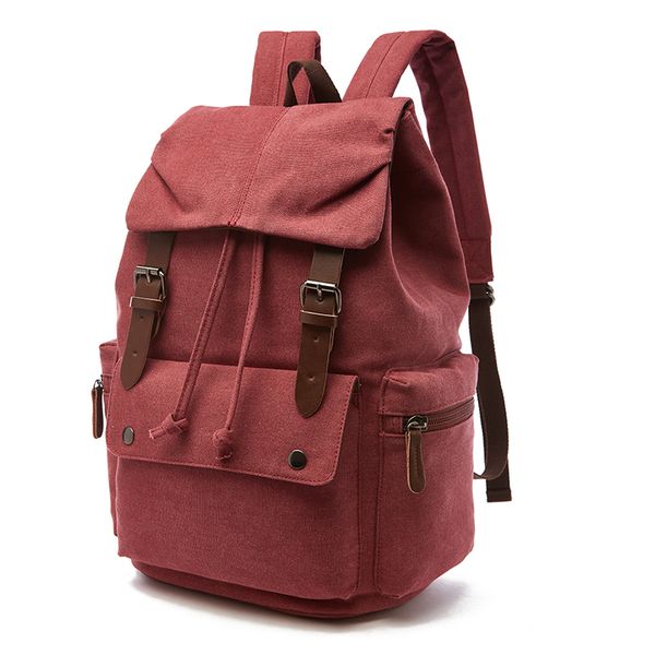 

vegetarian plutonium leather with canvas leisure backpacks vintage man bag 0lrw