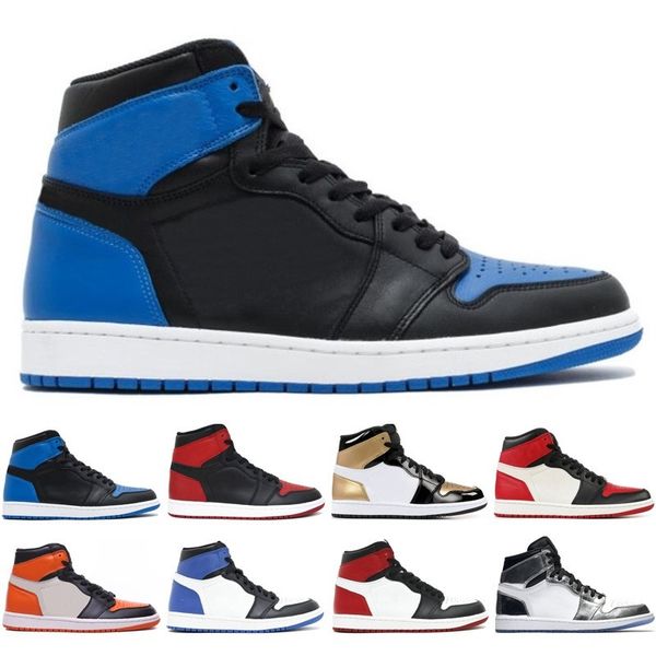 

1 high travis scotts low fearless panda obsidian men shoes racerl blue unc 1s chicago banned bred toe men women sneakers trainers, Black