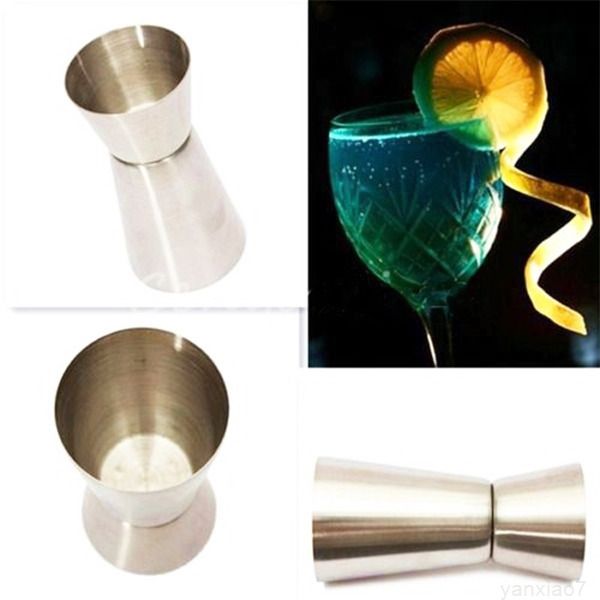 

15/30ml bar wine measure cocktail shaker jigger double size barware measuring cup bartender tools