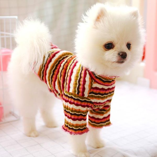 

dog apparel base shirt for pet pleated lace vest striped vestcomfortable breathabke home wear small clothes