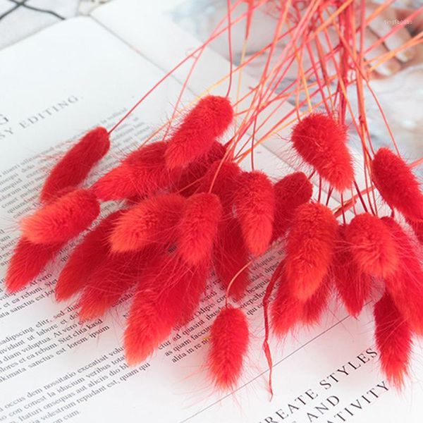 

novel dried flower bouquet artificial lagurus ovatus decoration for home l wedding shipping1