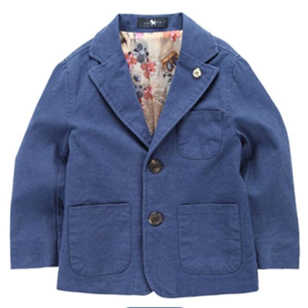 

jackets arrival woven cotton 100% boy blazer solid blue, Blue;gray
