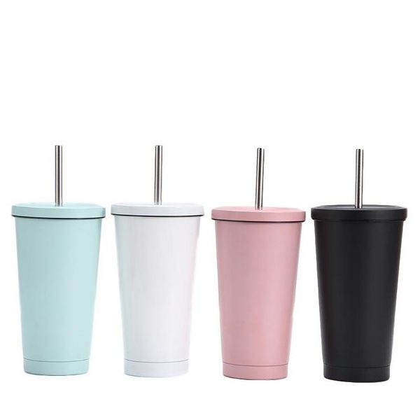 

500ml sublimation blanks starbucks cup with straw and lip stainless steel tumbler mugs vacuum insulated cup sublimation coffee mugs