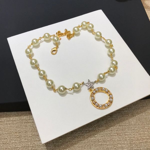 

fashion diamond star necklace bijoux for lady women party wedding lovers gift engagement jewelry for bride with box, Silver