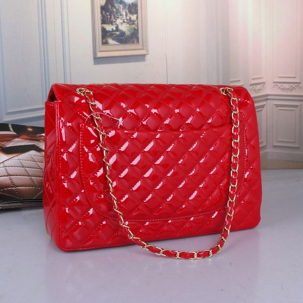 

ladies small red classic caviar diamond lattice thread genuine leather chains flap crossbody bag shoulder bags famousbags bolsa de hombro