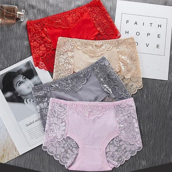 

panties for women lace lingerie plus size underwear ladies casual underpants seamless women's briefs1, Black;pink