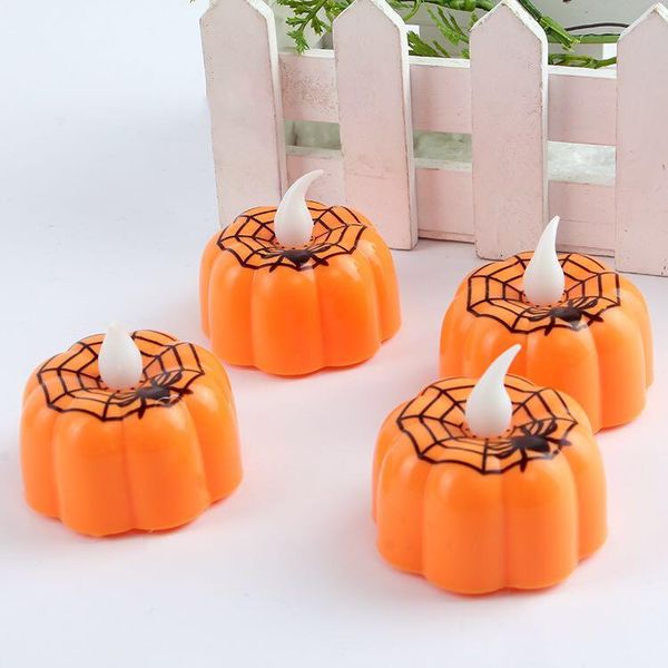 

classic candle lantern pumpkin design small led durable indoor candle lamp candle lantern halloween party decoration wmtccc