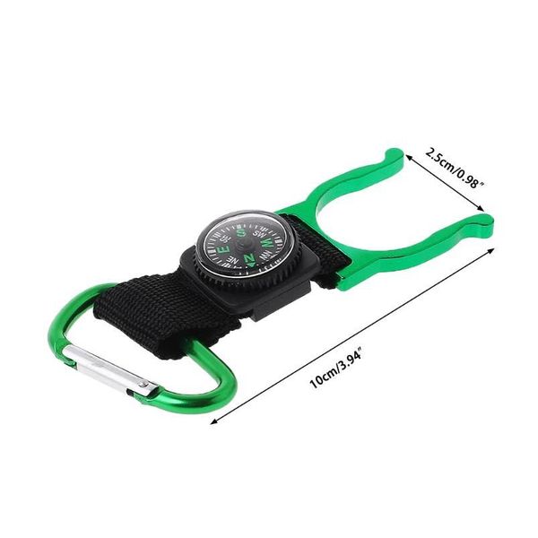 

aluminum alloy buckle hook water bottle holder compass carabiner backpack hanger alumin qyleju