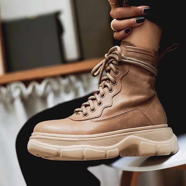 

2020 women's leather autumn and winter velvet shoes ladies classic ankle boots cp2k, Black