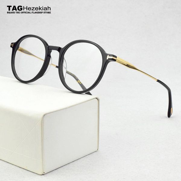 

2020 round eyeglasses frames women's eye glasses frame for men myopia prescription optical glasses transparent spectacles women1, Black